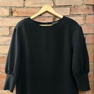 Comrags Black Princess Sleeve Blouse Timeless & Elegant